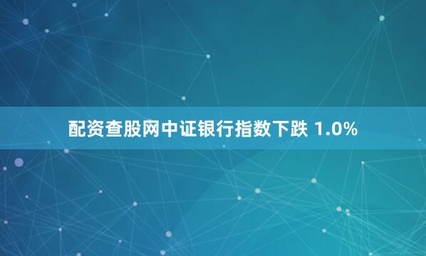配资查股网中证银行指数下跌 1.0%