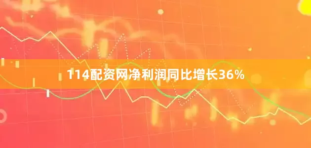 114配资网净利润同比增长36%